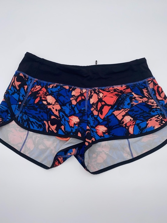 lululemon athletica Pants - lululemon low-rise Speed Short 2.5” inseam  Blue and Coral Floral